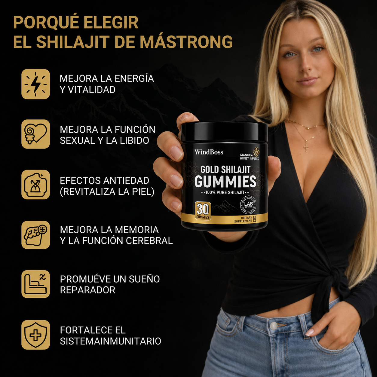 GOLD SHILAJIT GUMMIES + Regalo Sorpresa