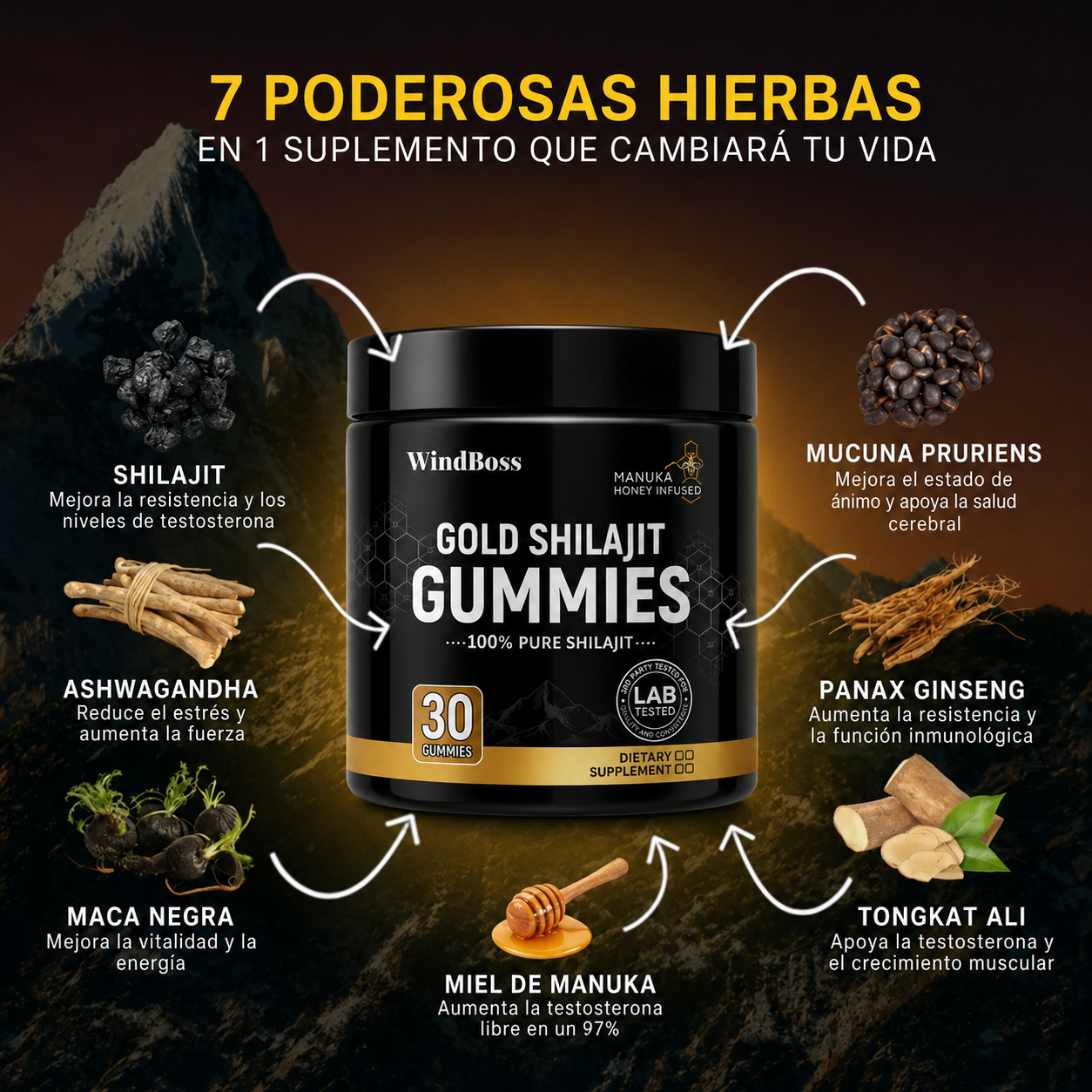 GOLD SHILAJIT GUMMIES + Regalo Sorpresa